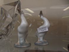 2 Lladro geese