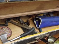 Vintage toolbox and content