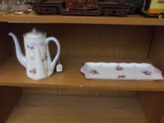 Shelley teapot and tray