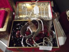 Box of costume jewellery