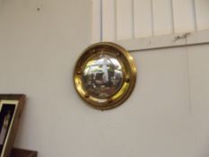 Brass mirror
