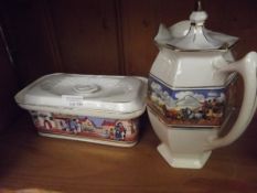 Crown Ducal dish and one other