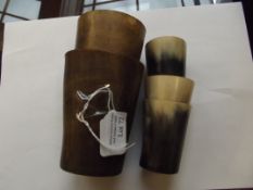Collection of horn goblets