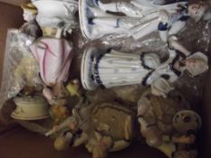 Box of ceramic figures
