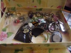 Box of costume jewellery