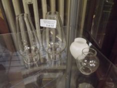 Miniature oil lamp glasses