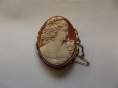 Cameo brooch