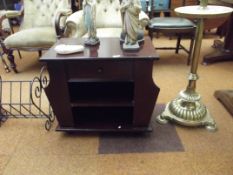 Side table with magazine rack