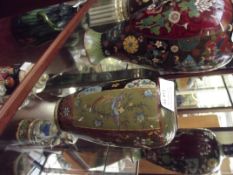 Cloisonne vase, A/F