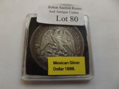 Mexican silver dollar 1898