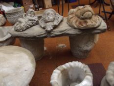 Stoneware bench