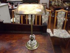 Brass bankers lamp