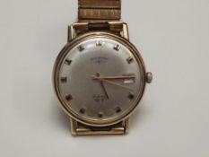 Rotary GT 21 jewel gold cased gentleman's wristwat