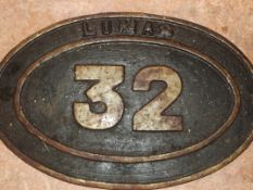 Brass steam engine whistle