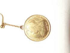 1896 half sovereign mounted