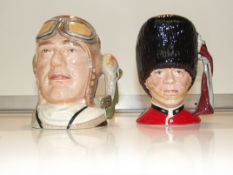 Royal Doulton 'The guardsman' and 'The airman' D6