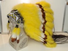 A Native American traditional headdress / War bonn