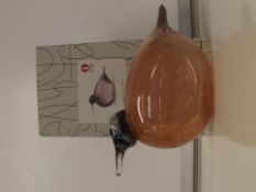 Iittala Ovia Toikka Guinnea fowl fully etched to b