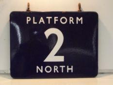BR(E) enamel station platform sign