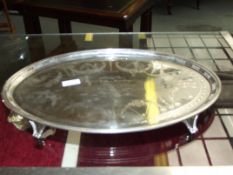 Edwardian silver presentation tray from the Licens