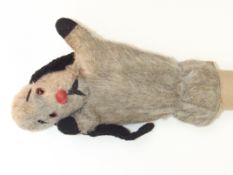 Television memorabilia, 1950's Sweep hand puppet.