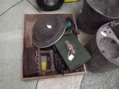 Mixed box to include a WW2 helmet