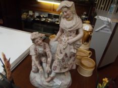 19th century German bisque group