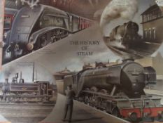 Framed montage print 'The History of Steam'