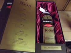 Bottle of Bushmills Anniversary Edition Irish whis