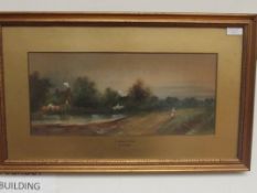 Early 20th century watercolour 'A Surrey Cottage'