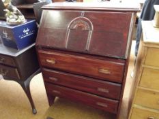 Oak writing bureau