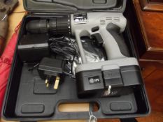 Cased cordless drill