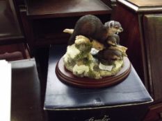 Border Fine Arts otter group 'Late Thaw'