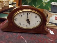 Inlaid mantel clock case
