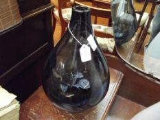 Bulbous art glass vase by LSA International