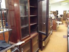 Victorian mahogany glazed bookcase