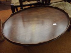 Large mahogany serving tray
