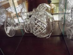 Glass candle holder