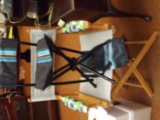 Director's chair together with small child's chair