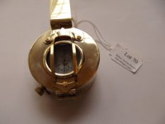 Brass military compass