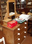 Victorian pine dressing table