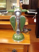 Table lamp in the form of a Vespa