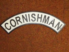 Cast iron Cornishman sign