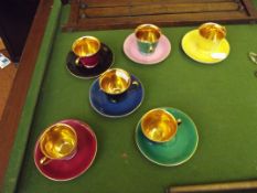 6 Noritake cups and saucers
