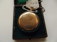 Prescott pocket watch with case