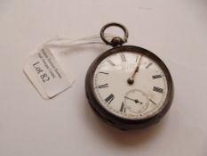 Waltham silver cased pocket watch, A/F