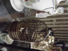 Clock work musical bird case