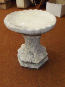 Stoneware bird bath