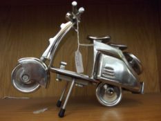Vespa model motorbike chrome