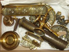 Assorted to brassware to include trench art